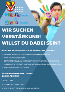 Wir suchen Erzieher (M/W/D) als Gruppenleitung im Kindergarten
